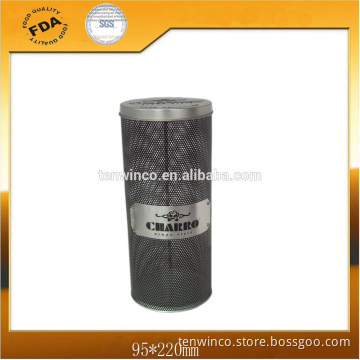 Round Wine Tin Packaging Can with Trademark Sign on net Body